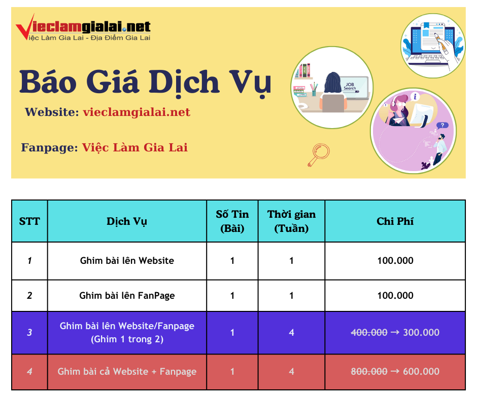 Báo Giá Dịch Vụ